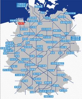 德国的货运铁路网络（请点击打开大图）